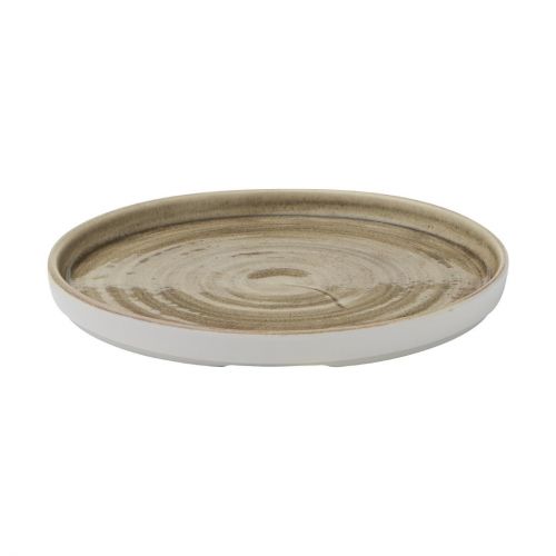 Churchill Stonecast Patina Antique Taupe Walled Plates 220mm (6 Pack)