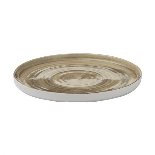 Churchill Stonecast Patina Antique Taupe Walled Plates 260mm (6 Pack)