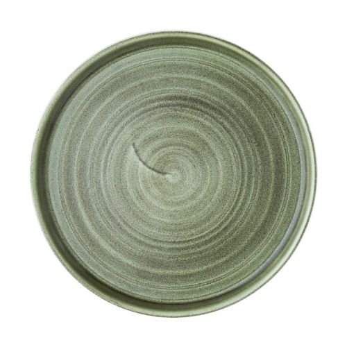 Churchill Stonecast Patina Walled Plates Green 220mm (6 Pack)