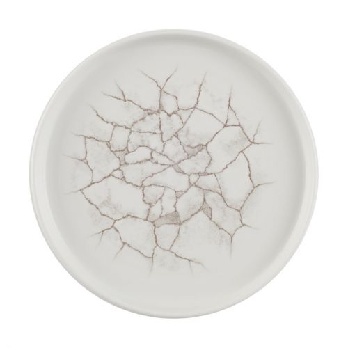 Churchill Studio Prints Kintsugi Agate Walled Plates Grey 220mm (6 Pack)