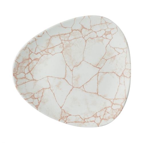 Churchill Studio Prints Kintsugi Lotus Plates Coral 228mm (12 pack)