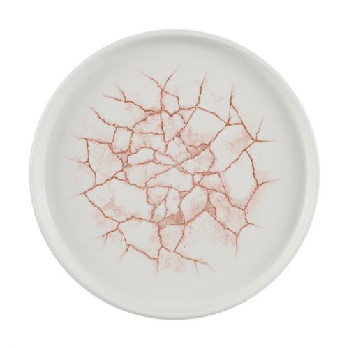 Churchill Studio Prints Kintsugi Walled Plates Coral 220mm (6 pack)