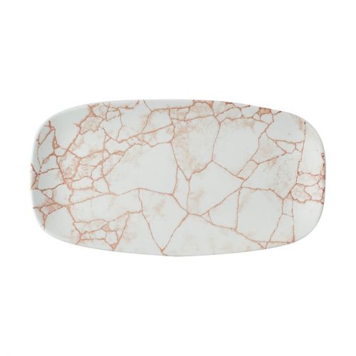 Churchill Studio Prints Kintsugi Oblong Plates Coral 325x187mm (6 Pack)