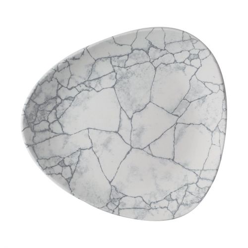 Churchill Studio Prints Kintsugi Pearl Grey Lotus Plates 254mm (12 Pack)