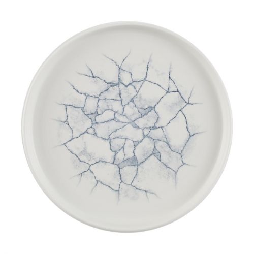Churchill Studio Prints Kintsugi Pearl Walled Plates Grey 220mm (6 Pack)
