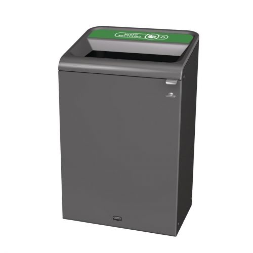 Rubbermaid Configure Container with Mixed Recycling Label Green