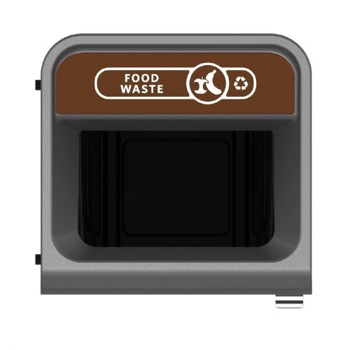 Rubbermaid Configure Container with Food Waste Label Brown