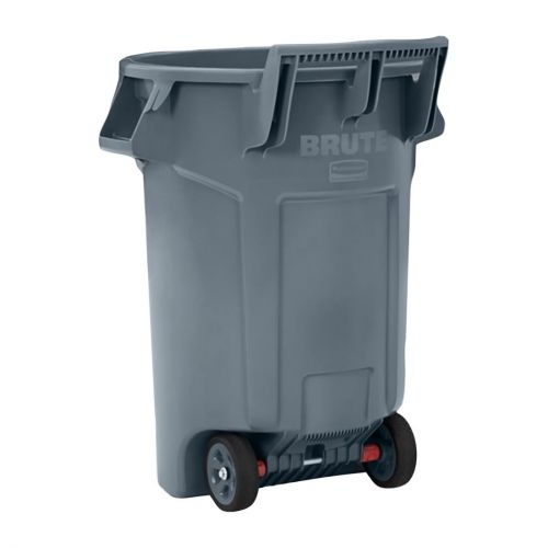 Rubbermaid Wheeled BRUTE Recycling Bin Grey 167Ltr