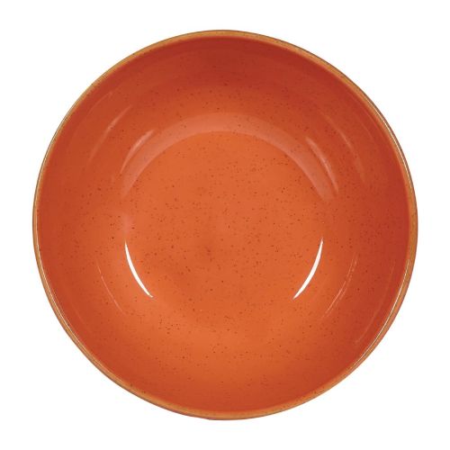 Churchill Stonecast Noodle Bowls Orange 37.8oz 183mm (Pack of 6)
