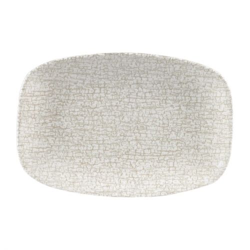 Churchill Breccia Oblong Chef Plate Agate Grey 157 x 237mm (12 Pack)