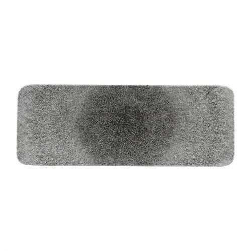 Churchill Raku Rectangular Tiles Quartz Black 140 x 376mm (4 Pack)