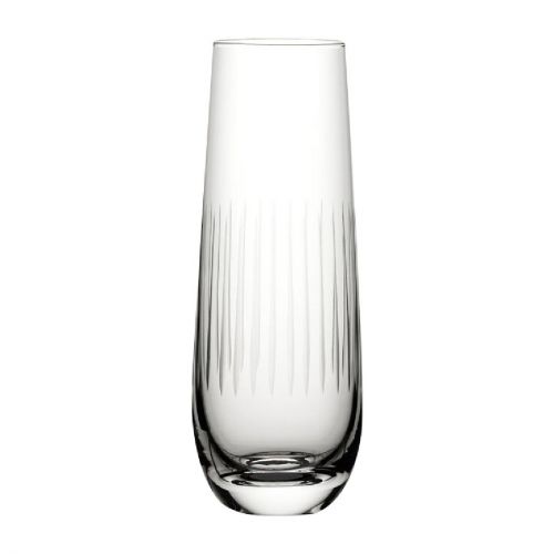Utopia Raffles Lines Champagne Glasses 300ml (6 Pack)