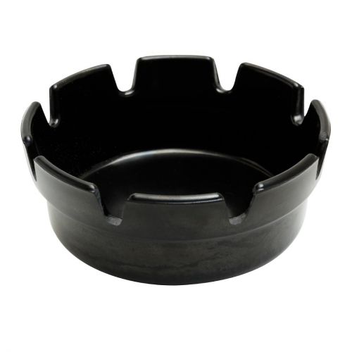 Beaumont Black Bakelite Crown Style Ashtray Single 101mm