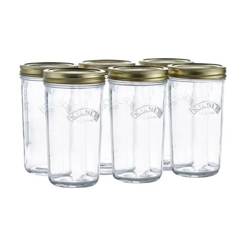 Kilner Wide Mouth Preserve Jars 500ml (Pack of 6)
