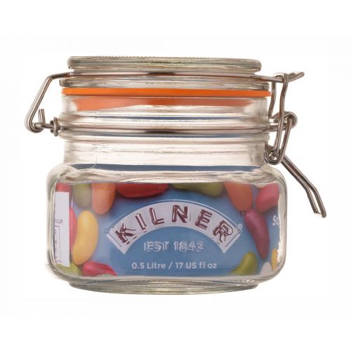 Kilner Clip Top Square Jar 500ml