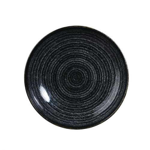 Churchill Studio Prints Homespun Charcoal Black Coupe Bowl 248mm (Pack of 12)