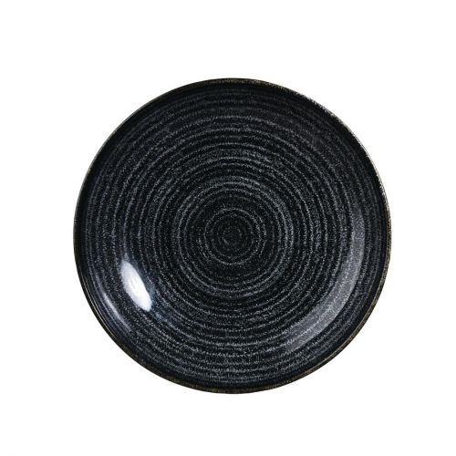 Churchill Studio Prints Homespun Charcoal Black Coupe Bowl 182mm (Pack of 12)