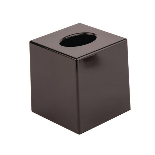 Hotel Complimentary Black Cube Tissue Holder