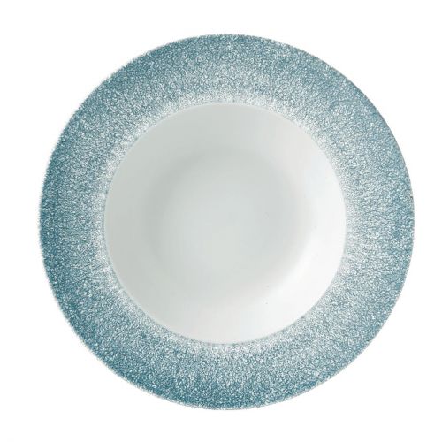 Churchill Studio Prints Raku Wide Rim Bowl Topaz Blue 280mm (12 Pack)