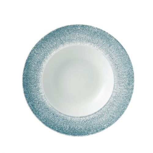 Churchill Studio Prints Raku Wide Rim Bowl Topaz Blue 240mm (12 Pack)