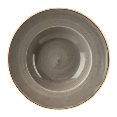 Churchill Stonecast Round Wide Rim Bowls Peppercorn Grey 277mm (Pack of 12)
