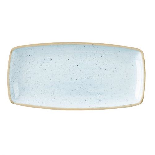 Churchill Stonecast Rectangular Plate Duck Egg Blue 250mm (Pack of 12)