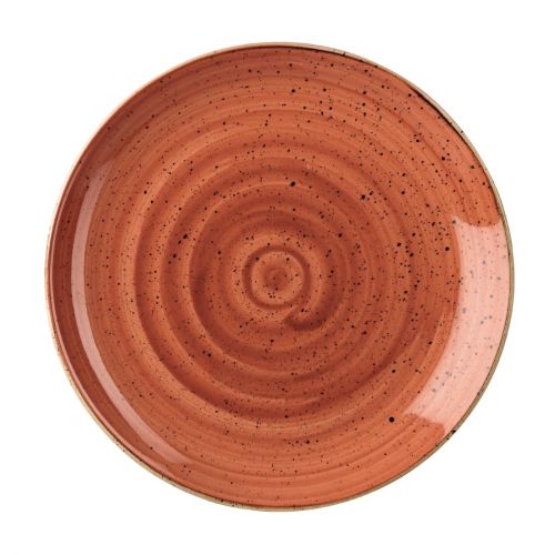 Churchill Stonecast Round Coupe Plate Spiced Orange 295mm (12 Pack)