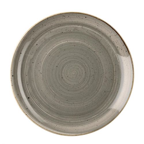 Churchill Stonecast Round Coupe Plate Peppercorn Grey 200mm (Pack of 12)