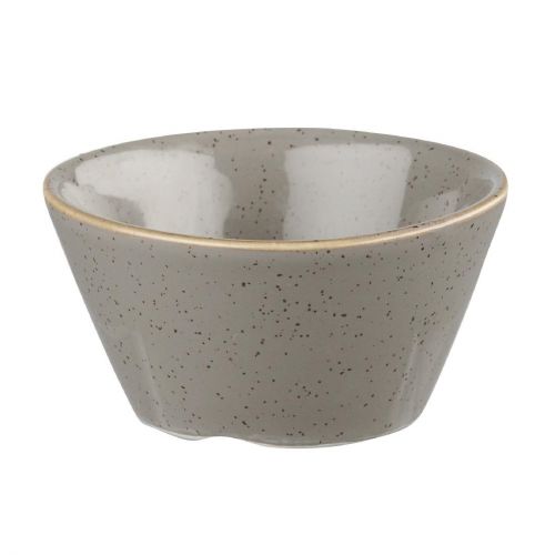 Churchill Stonecast X Squared Sauce Dish Peppercorn Grey 3oz (Pack of 12)