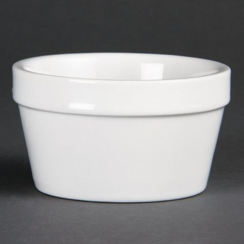 Olympia Whiteware Mediterranean Ramekins White 95mm (6 Pack)