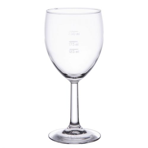 Arcoroc Savoie Grand Vin Wine Glasses 350ml CE Marked at 125ml 175ml and 250ml (Pack of 48)