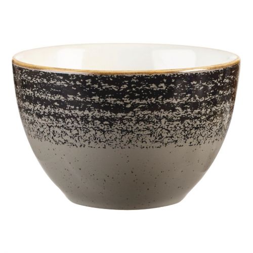 Churchill Studio Prints Homespun Charcoal Black Sugar Bowl 227ml 8oz (Pack of 12)