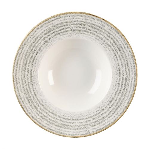 Churchill Studio Prints Homespun Stone Grey Wide Rim Bowl 280mm (12 Pack)