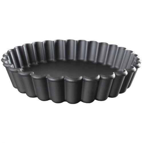 Matfer Bourgeat Exoglass Round Fluted Tartlet Mould 110mm (12 pack)
