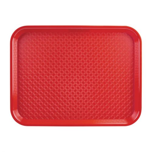 Olympia Kristallon Polypropylene Fast Food Tray Red: Rood | 345(B) x 265(D)mm