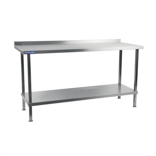 Vogue Stainless Steel Wall Table with Upstand 700(D)mm