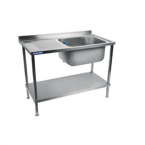 Vogue Stainless Steel Single Sink Left Hand Drainer