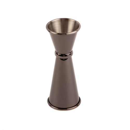 Olympia Banded Jigger Gunmetal 25ml/50ml