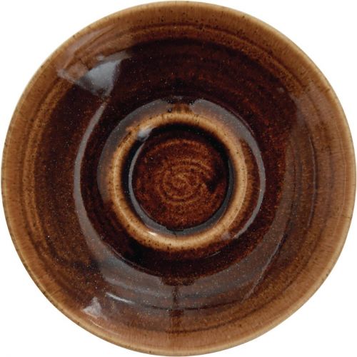 Churchill Monochrome Espresso Saucer Vintage Copper 114ml (12 Pack)