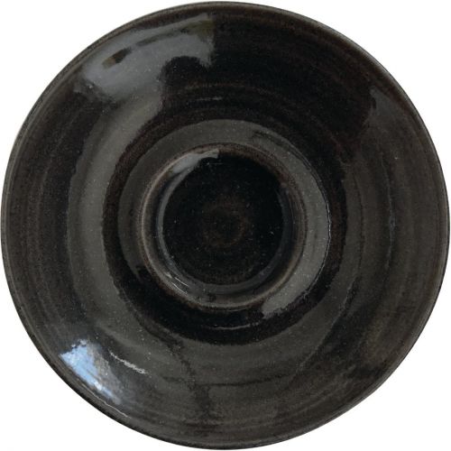 Churchill Monochrome Cappuccino Saucer Iron Black 158mm (12 Pack)