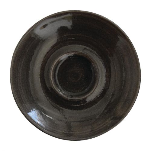 Churchill Monochrome Espresso Saucer Iron Black 114mm (12 Pack)