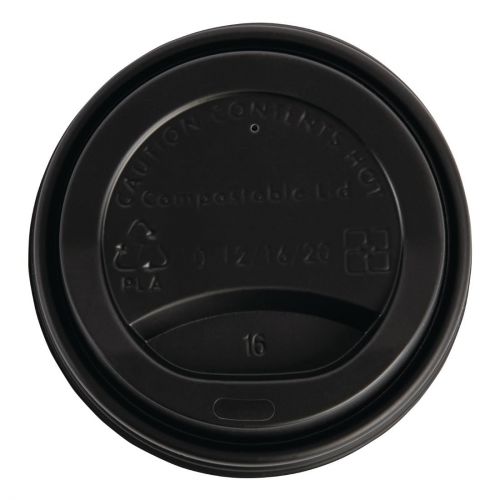 Fiesta Compostable Coffee Cup Lids 340ml / 12oz (50 Pack)