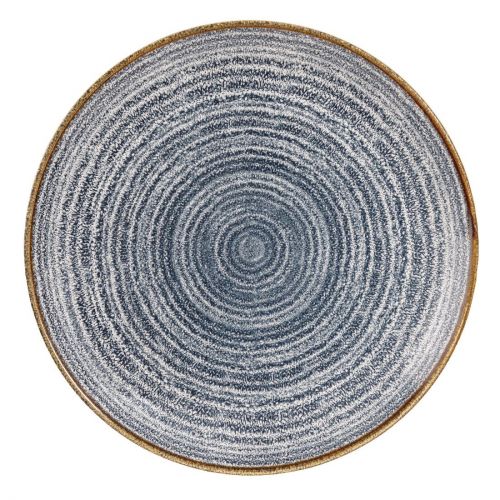 Churchill Studio Prints Homespun Coupe Plates Slate Blue 288mm (12 Pack)