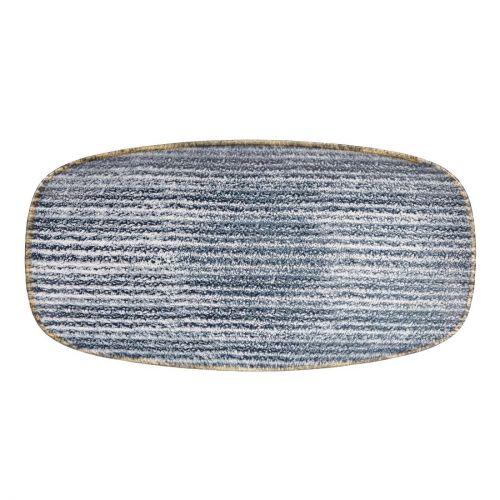 Churchill Studio Prints Homespun Rectangular Plates Slate Blue 298mm (Pack of 12)