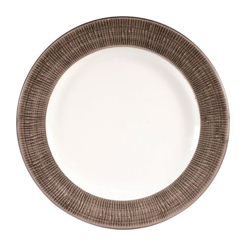 Churchill Bamboo Footed Plates Dusk 276mm (12 Pack)