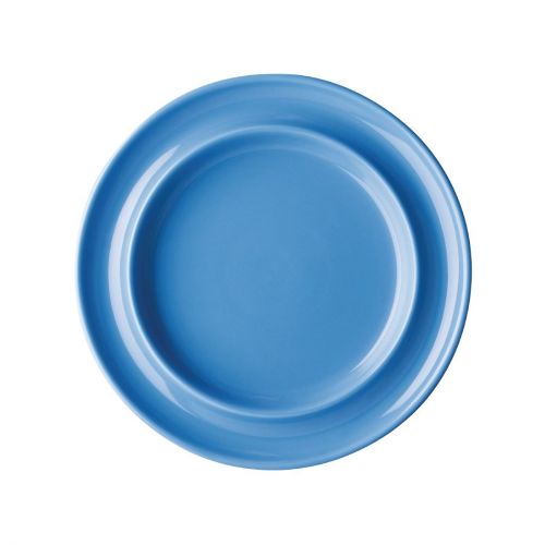 Olympia Heritage Raised Rim Plates Blue 203mm (4 pack)