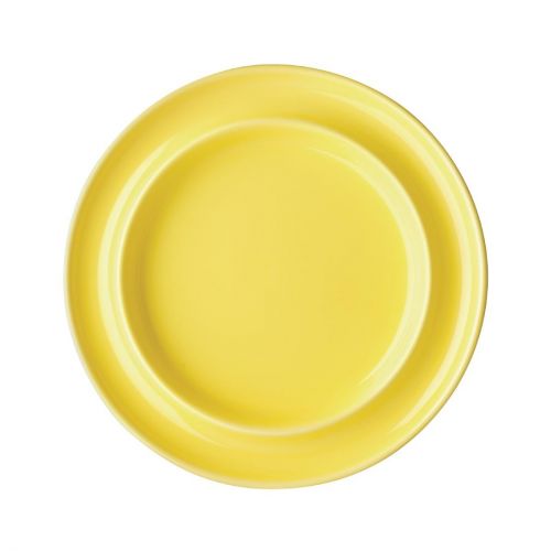 Olympia Heritage Raised Rim Plates Yellow 203mm (4 pack)