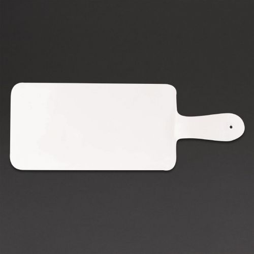 Churchill Alchemy Buffet Handled Melamine Paddle Boards White 266mm (Pack of 4)