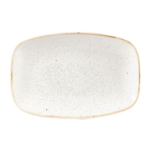 Churchill Stonecast Rectangular Plates Barley White 157 x 237mm (Pack of 12)