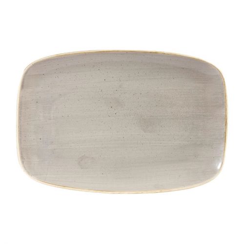Churchill Stonecast Rectangular Plates Peppercorn Grey 245 x 355mm (Pack of 6)